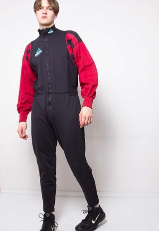 VINTAGE 90S ADIDAS RED JUMPSUIT ID:2060