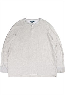 Vintage  Ralph Lauren Sweatshirt Quarter Button Grey