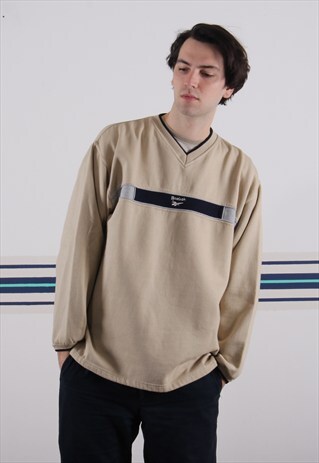 V NECK REEBOK SWEATSHIRT