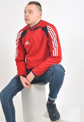 VINTAGE 1/4 ZIP ADIDAS SWEATSHIRT
