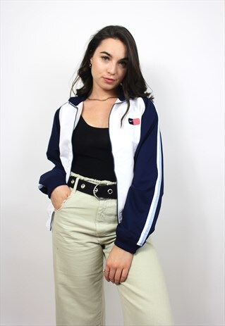 90'S RETRO SPELL-OUT USA TRACK JACKET