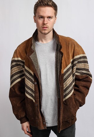 VINTAGE AZTEC SHERPA JACKET