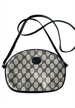 Gucci Crossbody Shoulder Bag GG Logo Round Small Vintage