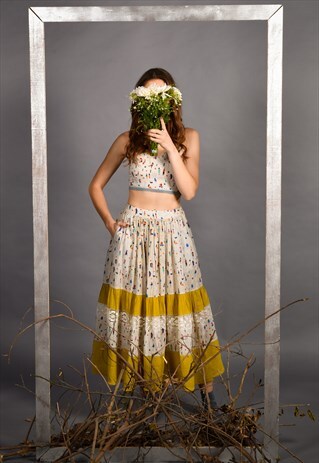 'DON'T LET ME GO' YELLOW SKIRT