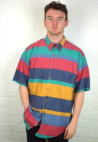VINTAGE 80'S STRIPED SHIRT