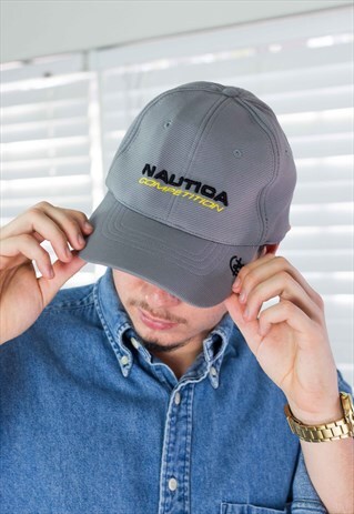 VINTAGE NAUTICA CAP BASEBALL LOGO 90S XL 3.4