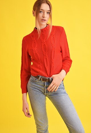 70'S RETRO MOD KNITTED JUMPER TOP