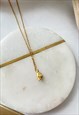 GOLD HAND SYMBOL DAINTY PENDANT NECKLACE