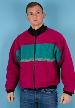 VINTAGE FLEECE JACKET IN MULTI NJ599