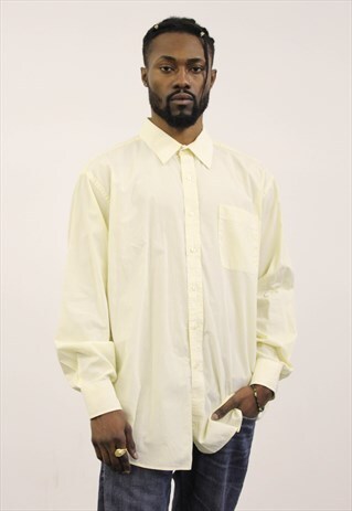 VINTAGE YELLOW STRIPED TOMMY HILFIGER SHIRT