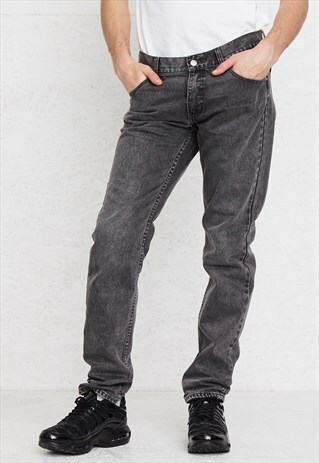 VINTAGE GREY CHEAP MONDAY DENIM JEANS