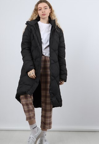 VINTAGE THE NORTH FACE LARGE BLACK PUFFER COAT