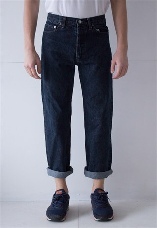 VINTAGE RETRO BLUE 501 FIT LEVI'S JEANS DENIM W32 L32