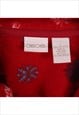 VINTAGE 90'S CHEROKEE FLEECE JUMPER CHRISTMAS QUARTER ZIP