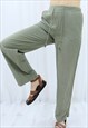 90S VINTAGE GREEN SLOUCHY TROUSERS