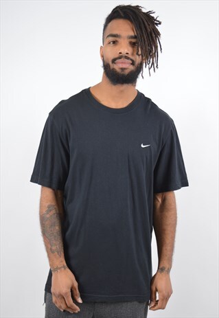 NIKE MENS VINTAGE T-SHIRT TOP XXL BLACK 90S