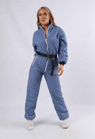 VINTAGE ELLESSE FULL SKI SUIT SNOW SPORTS UK 8 XS (93D)