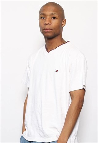VINTAGE TOMMY HILFIGER LOGO T-SHIRT WHITE