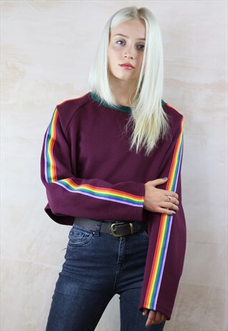 MULBERRY RAINBOW CROP JUMPER