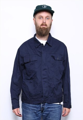 VINTAGE BLUE WORK/CHORE JACKET COAT