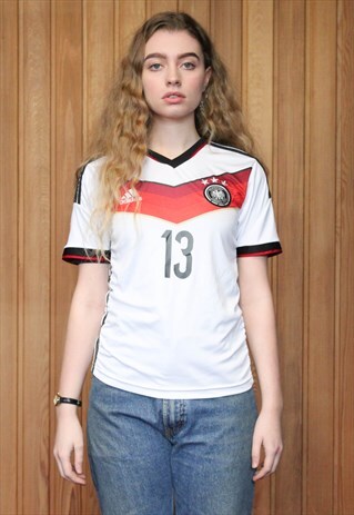 VINTAGE 1990S WHITE ADIDAS FOOTBALL SHIRT