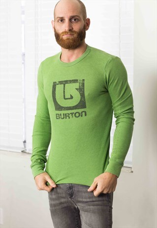 VINTAGE BURTON T-SHIRT SKATE T-SHIRT LOGO 90S X 7.5