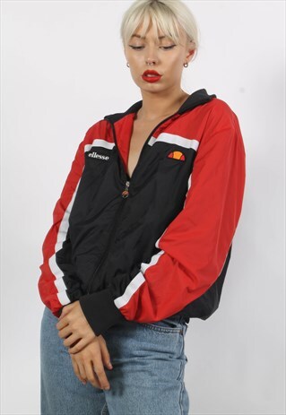VINTAGE ELLESSE TRACK JACKET BLACK