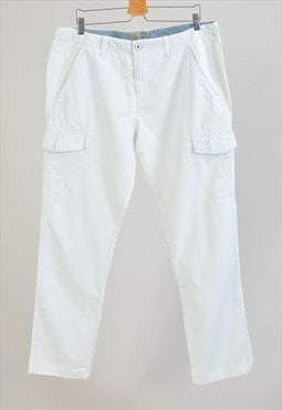 Vintage 00s cargo trousers in white