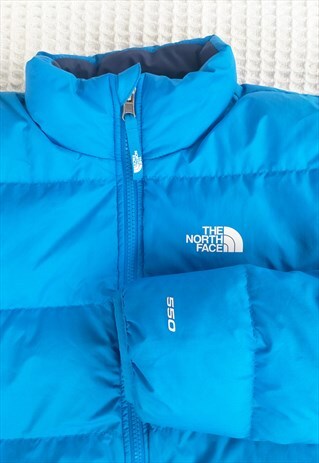 The North Face 550 Nuptse Blue Puffer