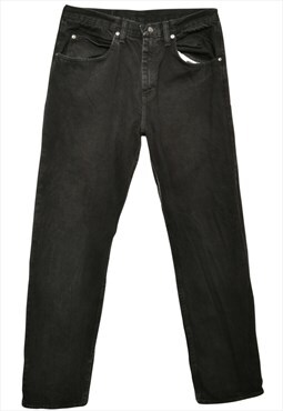 Wrangler Straight-Fit Black Jeans - W30