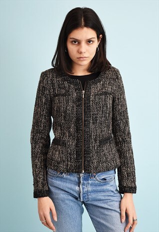 Y2K RETRO JAZZY CLASSIC CUT MINIMALIST JACKET