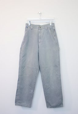 Vintage Lee carpenter trousers in grey. Best fits W29