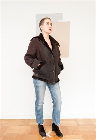 WOOL & SHEEPSKIN VINTAGE ICEBERG DISNEY UNISEX COAT (REF/844