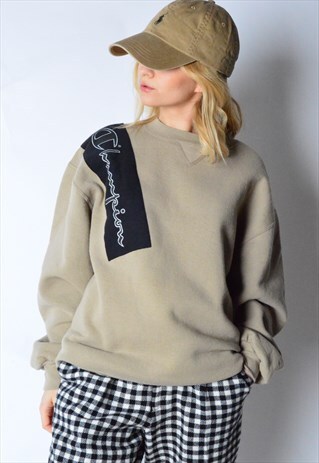 REWORKED VINTAGE 90S BEIGE SWEATSHIRT X CHAMPION