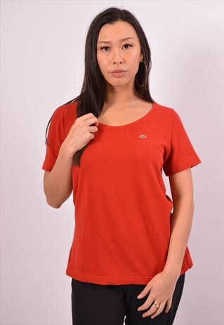 VINTAGE LACOSTE T-SHIRT TOP RED