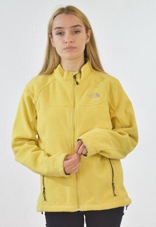 VINTAGE YELLOW THE NORTH FACE FLEECE JACKET
