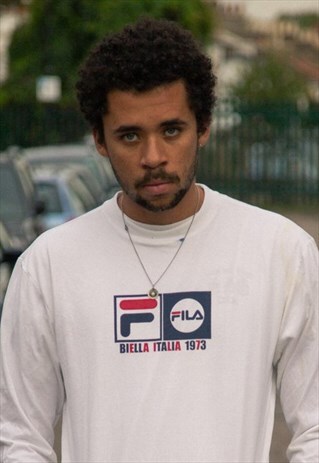 FILA BELLA ITALIA LONG SLEEVE T-SHIRT IN WHITE