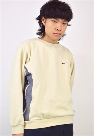 VINTAGE 90S NIKE CREAM SWEATSHIRT