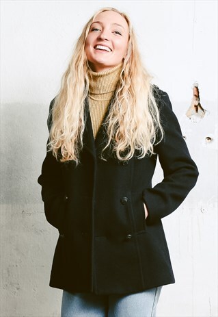 VINTAGE 70S SAILOR WOOL COAT