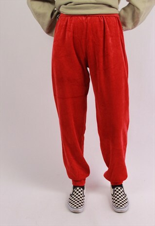 VINTAGE 90S SOFT RED TROUSERS
