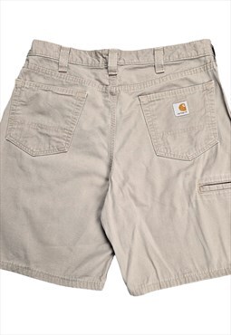Men's Carhartt Cargo Shorts in Beige Size W34