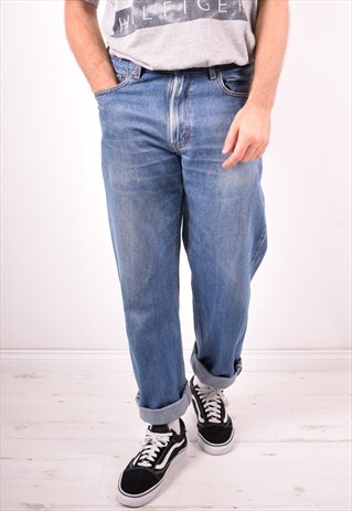 LEVI'S 550 MENS VINTAGE JEANS W34 L30 BLUE 90S