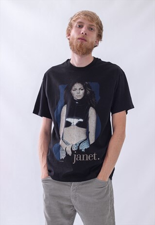 1994 VINTAGE MENS JANET JACKSON RAP WORLD TOUR T-SHIRT