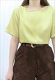 90S VINTAGE GOLD SLOUCHY BLOUSE TOP