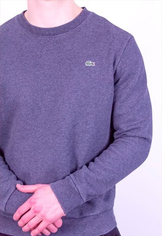 VINTAGE LACOSTE SWEATSHIRT IN GREY MEDIUM