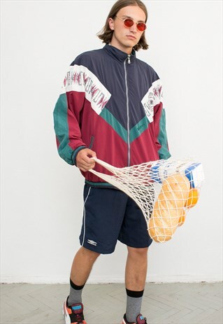 UNISEX KILLTEC MAROON BLUE WINDBREAKER TRACK JACKET