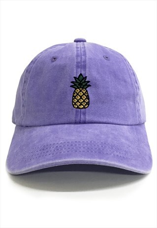 DAD BRAND CAP PINEAPPLE - PREMIUM BASEBALL CAP - PURPLE