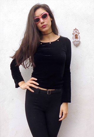 VINTAGE 90'S VELVET T-SHIRT