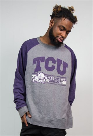 90'S SWEATER TEXAS CHRISTIAN UNIVERSITY SWEATSHIRT