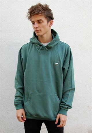 G&G UNISEX MOSSGREEN GOOSE HOOD